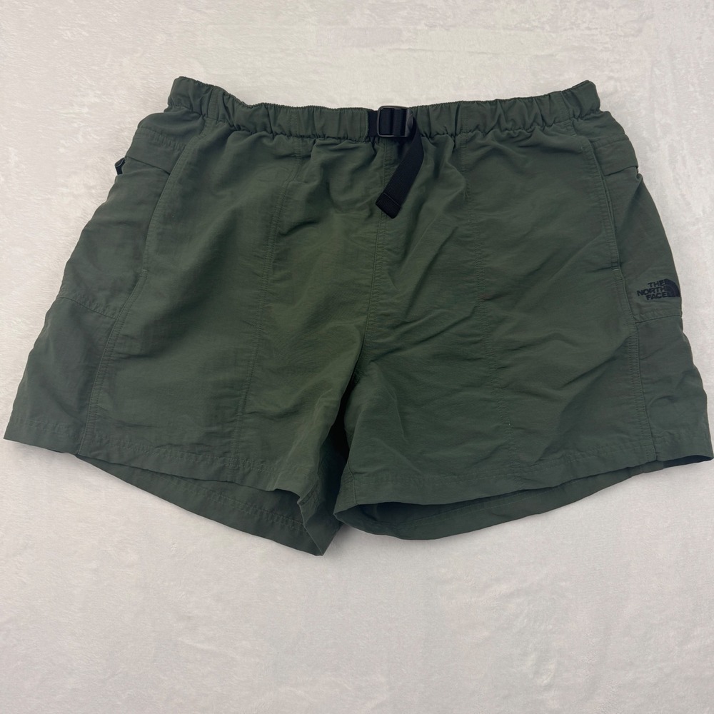 The North Face Mens Hiking Shorts Green Nylon Belted Cargo XXL 608546